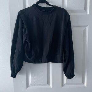 Calia Black Women's Cropped Swestshirt